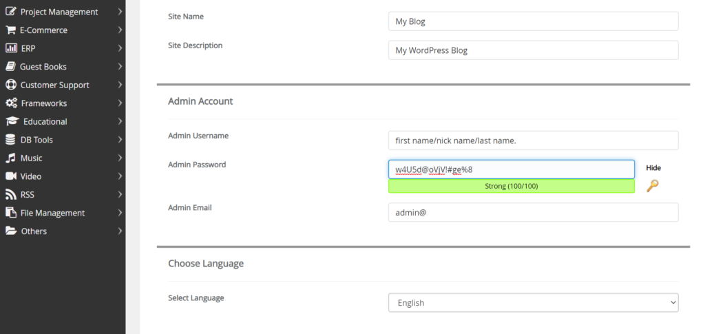 How to choose strong password for a WordPress website?